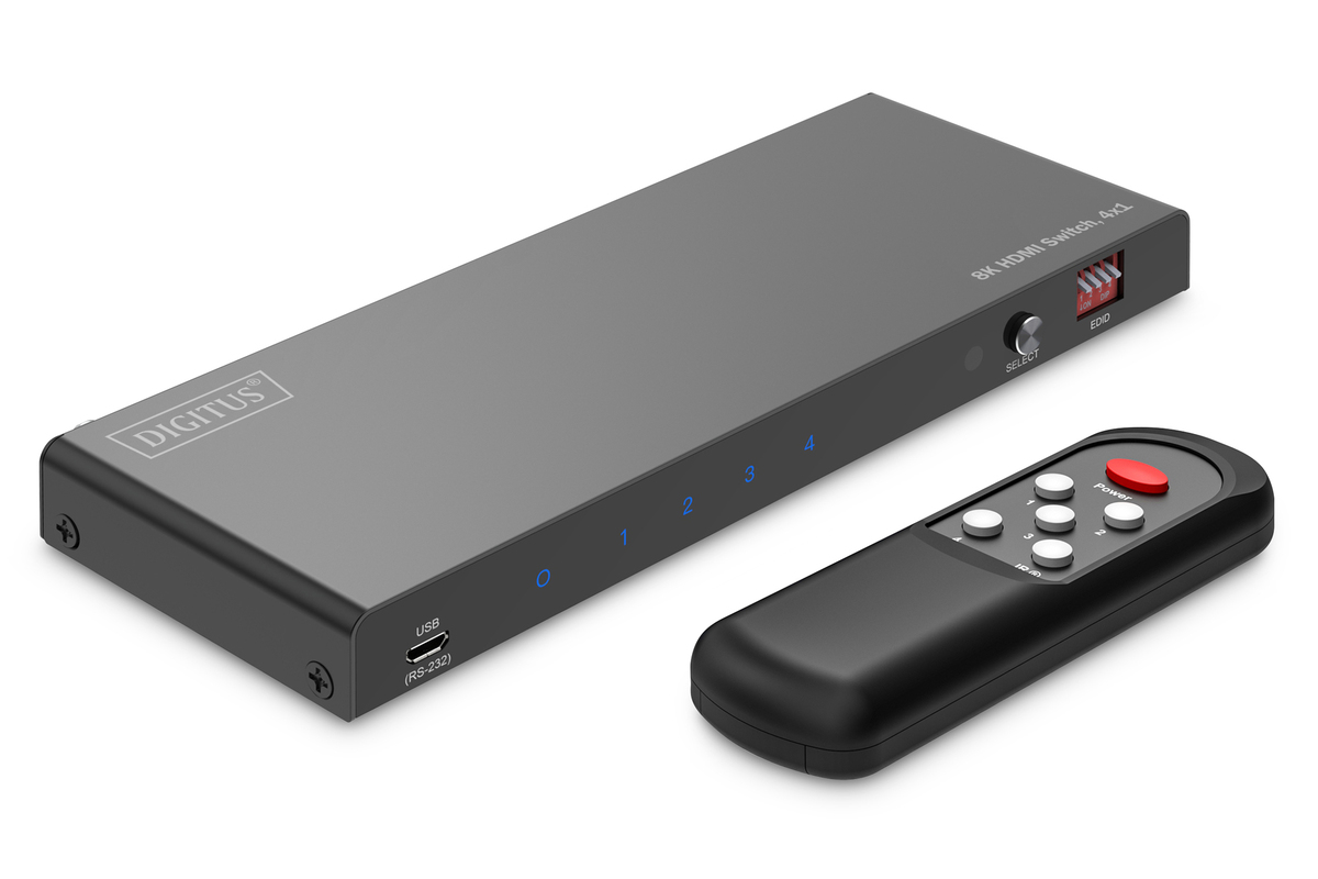 DIGITUS 8K HDMI Switch, 4x1 DIGITUS 8K HDMI Switch, 4x1