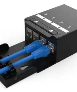 DIGITUS Konsolidierungspunkt-Box, 4 Ports Keystone-Module