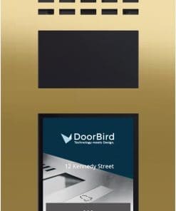 DoorBird D31TDV Video Türstation Edelstahl V4A Messing-Optik