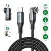 4smarts USB-C 540° Magnetkabel-Set GravityCord 240W 1,8m