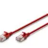 DIGITUS CAT 6A F-FTP SlimPatchk.,CU,LSZH AWG 32/7, 5m,Rot