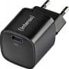 Intenso Power Adapter W30C² GaN black Klein. Stark. Vollgepackt mit Power. Kompakte Größe, beeindruckende Leistung – der W30C² GaN Power Adapter vereint beides. Mit 30 Watt Ladeleistung bringt er Dein Smartphone in kürzester Zeit wieder auf Touren. Dank seines leichten und handlichen Designs ist er der perfekte Begleiter für unterwegs. Entdecke Deine Möglichkeiten. Dank der universellen Spannungsunterstützung von 100 bis 240 Volt nutzt Du den W30C² weltweit. Für einige Länder benötigst Du einen passenden Adapter. Moderne Technik, die mitdenkt. Dank der innovativen Galliumnitrid-Technologie (GaN) setzt der W30C² neue Maßstäbe: Er ist kompakter, leichter und zugleich effizienter als herkömmliche Adapter. Deine Geräte werden blitzschnell geladen, während Du gleichzeitig Deinen ökologischen Fußabdruck verringerst. GaN macht es möglich, dass die Adapter kleiner sind und höhere Spannungen und Ströme bewältigen können, dabei aber weniger Wärme erzeugen. Erlebe die perfekte Verbindung aus Flexibilität und Power. Der W30C² GaN Power Adapter ist der ideale Ersatz für traditionelle Silizium-Modelle und bringt die Ladezukunft in Deine Hände.