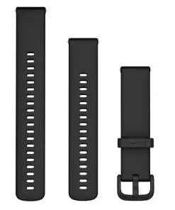 Garmin Ersatzarmband 20mm Silikon, Schwarz