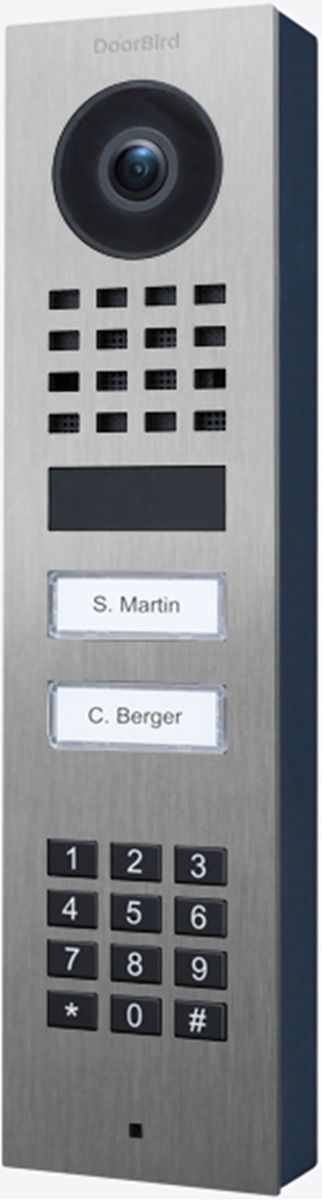 DoorBird D1102KV Keypad V2A Edels. 2 Ruftasten Aufputz DoorBird D1102KV Keypad V2A Edels. 2 Ruftasten Aufputz