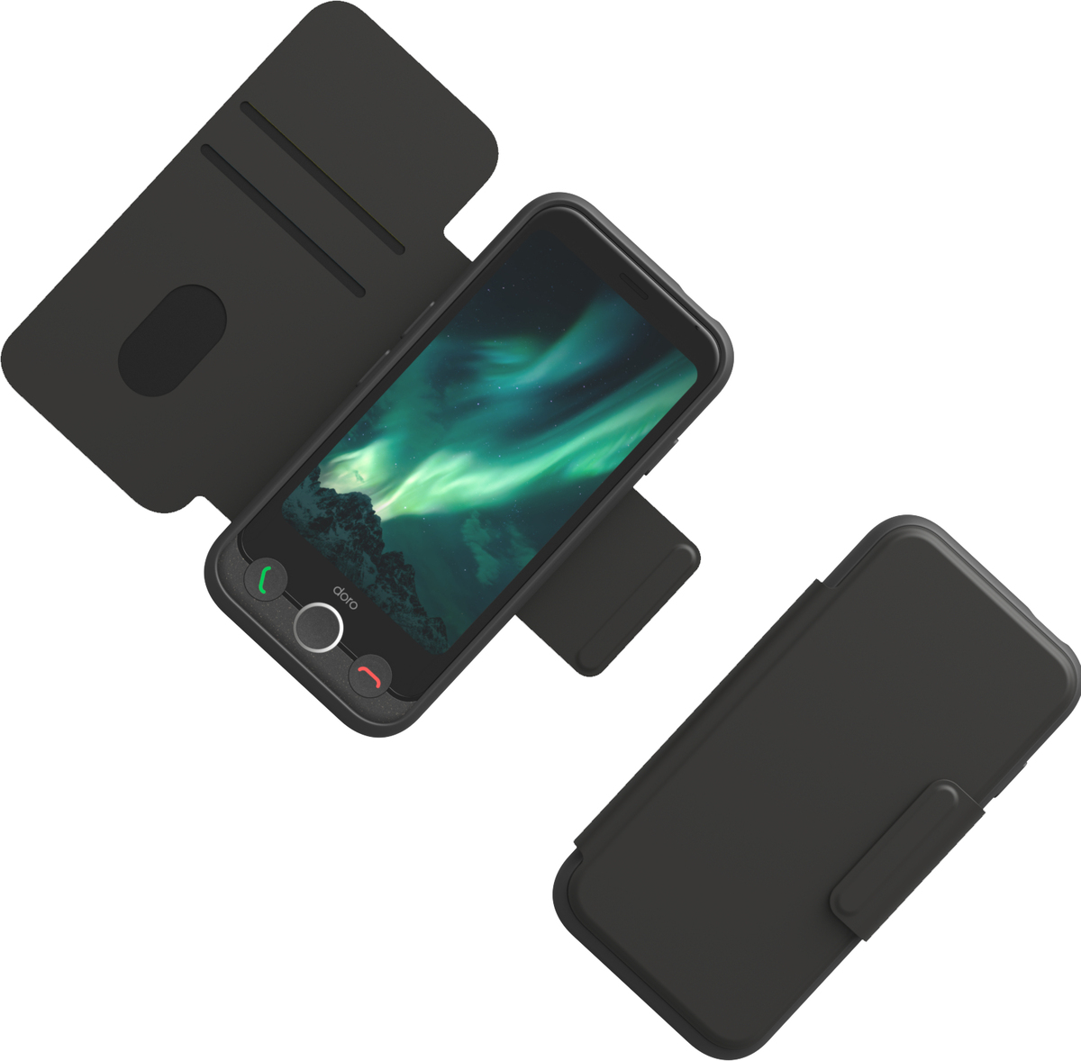 Doro Wallet Case graphit für Aurora A1x Doro Wallet Case graphit für Aurora A1x