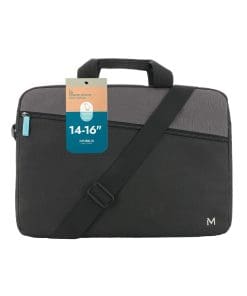 TheOne Essential Briefcase Toploading 14-16'' - Black and Grey
