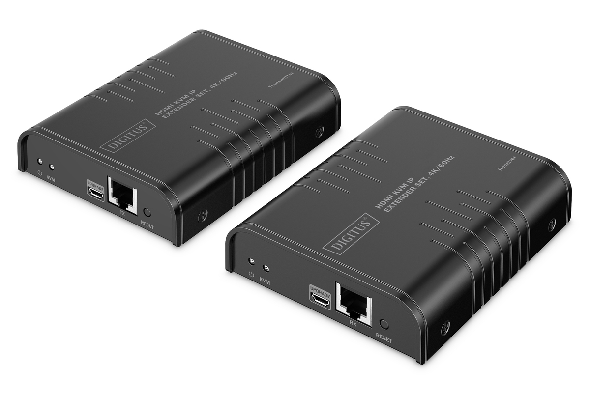 DIGITUS HDMI KVM IP Extender Set, 4K/60Hz DIGITUS HDMI KVM IP Extender Set, 4K/60Hz
