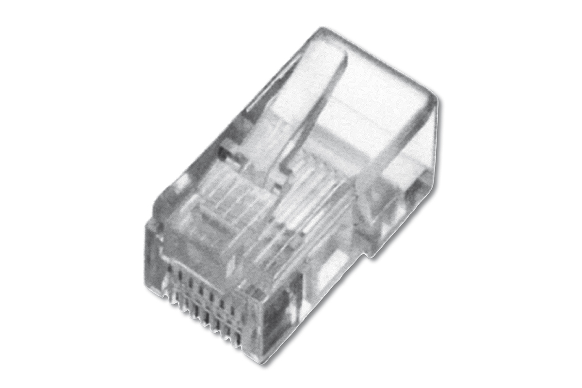 DIGITUS Modularstecker für Rundkabel, ungeschirmt, 100 Stk. DIGITUS Modularstecker für Rundkabel, ungeschirmt, 100 Stk.