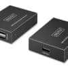DIGITUS USB 2.0 CAT Extender, 4 Port USB-A, 150m Dieses hochwertige Solarkabel zur Verlängerung mit vormontierten MC4-Steckverbindern an beiden Enden ist speziell für den Einsatz in Photovoltaikanlagen entwickelt. Mit einem Leiterquerschnitt von 6?mm², einer Länge von 5?m und einer Spannungsfestigkeit bis 1500?V DC eignet es sich ideal zur Verbindung zwischen Solarmodulen, Wechselrichtern oder anderen PV-Komponenten. Das Kabel besteht aus einem verzinnten Kupferleiter, der eine optimale Stromübertragung sowie zuverlässigen Korrosionsschutz gewährleistet. Die widerstandsfähige XLPO-Isolierung und der robuste PA66-Mantel bieten exzellenten Schutz gegen UV-Strahlung, Feuchtigkeit, Ozon und mechanische Belastungen. Durch die vormontierten MC4-Anschlüsse ist das Kabel sofort einsatzbereit und lässt sich mühelos installieren – ideal für DIY-Solarprojekte oder professionelle PV-Installationen. Mit einem Betriebstemperaturbereich von -40 ?°C bis +85? °C, flammenhemmenden Eigenschaften (UL94 V-0) und einem Kontaktwiderstand von =?0,5?O garantiert dieses Kabel maximale Sicherheit, Effizienz und Langlebigkeit – auch bei anspruchsvollen Wetterbedingungen.