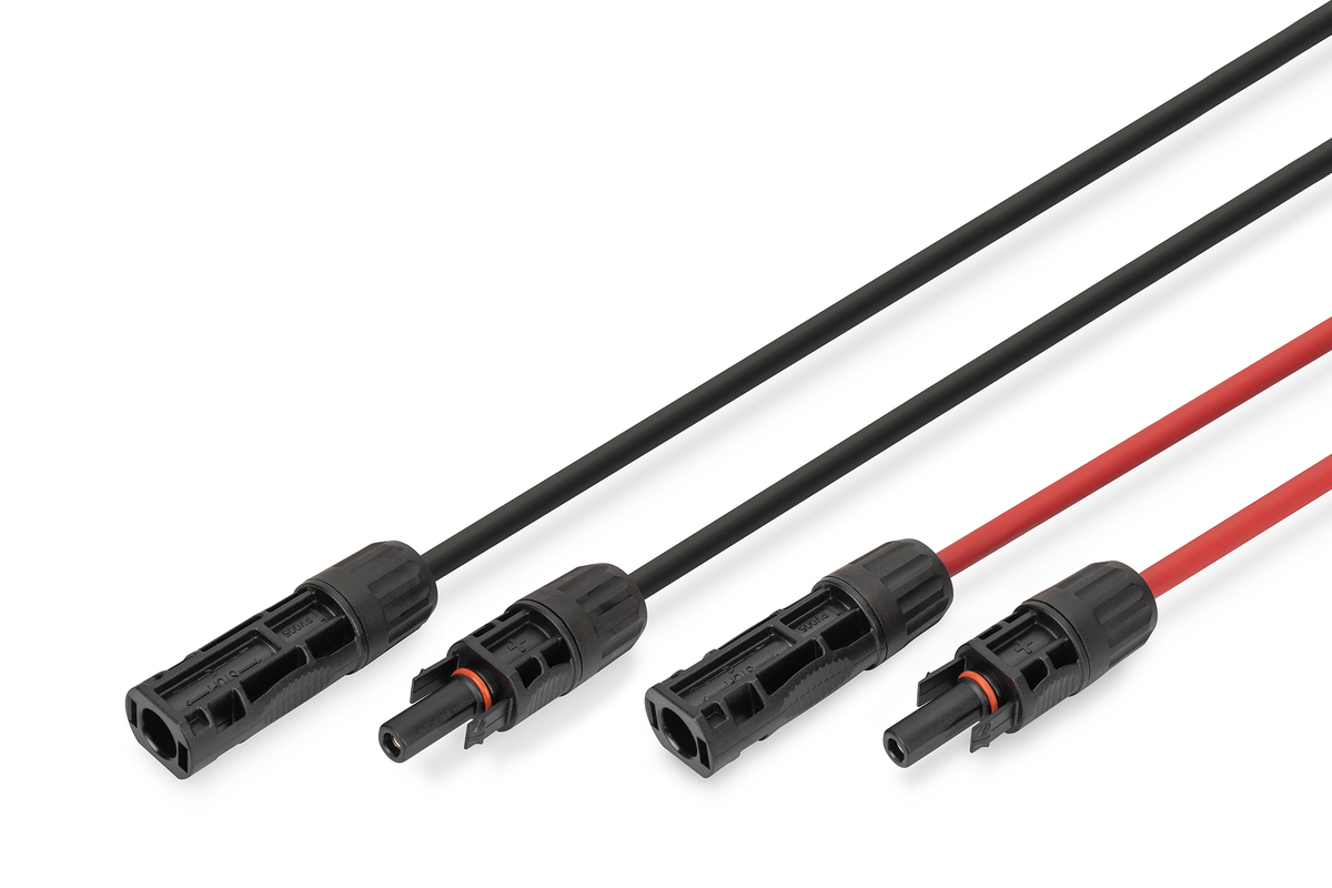 Digitus Solarkabel Verlängerung 5m, 6mm², PV-Kabel 1500V DC Digitus Solarkabel Verlängerung 5m, 6mm², PV-Kabel 1500V DC