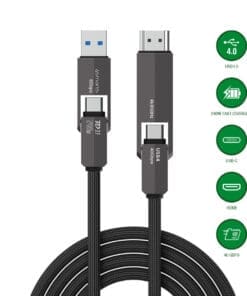 4smarts USB4 HDMI Kabel ComboCord 240W 1,5m