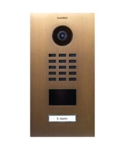 DoorBird D2101V IP Video Türstation echtes Messing brüniert