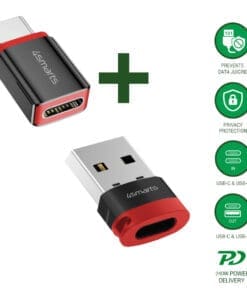 4smarts USB-C auf USB-A / USB-C Datenblocker Adapter, 2er Set