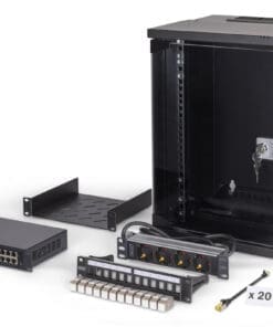 DIGITUS Netzwerk-Set SOHO PRO, 254 mm 10" - 9HE, 315 x 300 mm