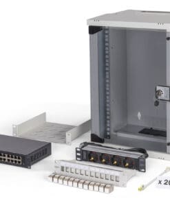 DIGITUS Netzwerk-Set SOHO PRO, 254 mm 10" - 9HE, 315 x 300 mm