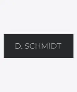 DoorBird Namensschild Ruftaste für D11x graviert