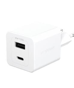 empower Turbo 35W Charger incl. USB-C + USB-A/EU Plug/white
