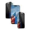 PanzerGlass 2-Way Privacy Schutzglas iPhone 17 Pro/UWF Starke Leistung trifft auf Privatsphäre! Mit diesem Displayschutz von PanzerGlass, der zu 60 % aus recyceltem Glas besteht, sind deine persönlichen Daten vor den neugierigen Blicken deiner Sitznachbarn in der Bahn, im Café oder im Büro sicher.Der speziell entwickelte Sichtschutzfilter macht den Inhalt deines Displayschutzes für alle außer dir praktisch unsichtbar. Er ist sogar mit einer wischfesten Beschichtung versehen, die Spuren von Fingerabdrücken und Fett reduziert, damit du einen klaren - aber dennoch privaten - Blick auf deinen Displayschutz hast. Und der Displayschutz? Er ist hervorragend! Mit seiner hohen Kratzfestigkeit schützt dieser Displayschutz dein Handy-Display vor versehentlichen Stößen, Stürzen und anderen Gefahren des Alltags.Mit dem beiliegenden EasyAligner aus 100 % recyceltem Plastik ist der Einbau ein Kinderspiel (im Ernst!). Um ihn noch einfacher zu machen, ist eine Schritt-für-Schritt-Anleitung und ein QR-Code für den schnellen Zugriff auf das Online-Anleitungsvideo beigefügt. Und denk dran: Einmal installiert, musst du nie wieder befürchten, dass dein Handy mit dem Displayschutz herunterfällt. Das wird zwar nicht passieren, aber es könnte doch passieren! Der Displayschutz ist Ultra-Wide Fit. Das bedeutet, dass er die Vorderseite deines Handys bedeckt und einen vollständigen Blick auf dein Display ermöglicht, während an den Rändern ein wenig Platz für eine Hülle von PanzerGlass bleibt, z. B. eine furchtlos modische Hülle von CARE by PanzerGlass. Und wenn du denkst: "Was ist, wenn meine Kameralinsen zerkratzt werden?" Nun, Hilfe ist nur ein paar Klicks entfernt: Kombiniere deinen Displayschutz und deine Hülle mit PanzerGlass PicturePerfect oder Hoops.