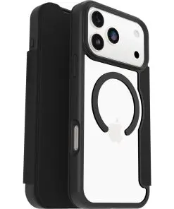 OtterBox React Folio MagSafe iPhone 17 Pro Max -clear/black