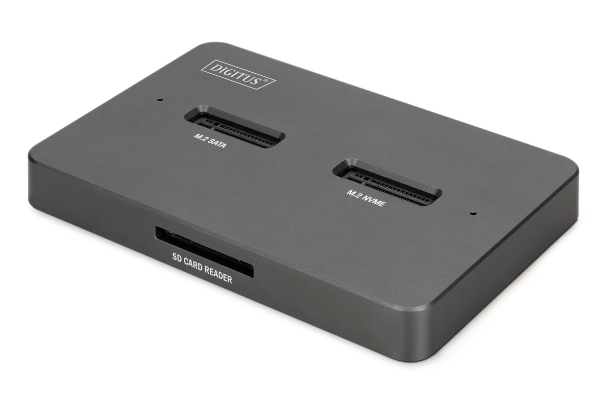 DIGITUS M.2 NVMe + M.2 SATA SSD Docking Station USB-C™ DIGITUS M.2 NVMe + M.2 SATA SSD Docking Station USB-C™