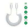 4smarts USB-C Spiralkabel 100W, weiß