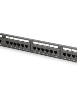 DIGITUS CAT 6 Klasse E Patch Panel ungeschirmt 24-port RJ45
