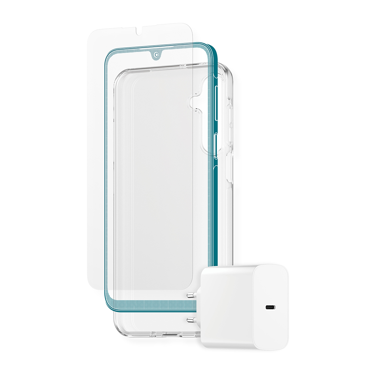 Bundle 3-in-1 A16 Charger+Glass,UWF+TPU-Case Bundle 3-in-1 A16 Charger+Glass,UWF+TPU-Case