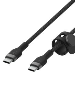 Belkin Belkin PRO Flex USB-C/USB-C Silikon-Kabel, 1m, schwarz