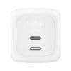 Belkin 67W Dual USB-C Ladegerät Power Delivery und PPS, white