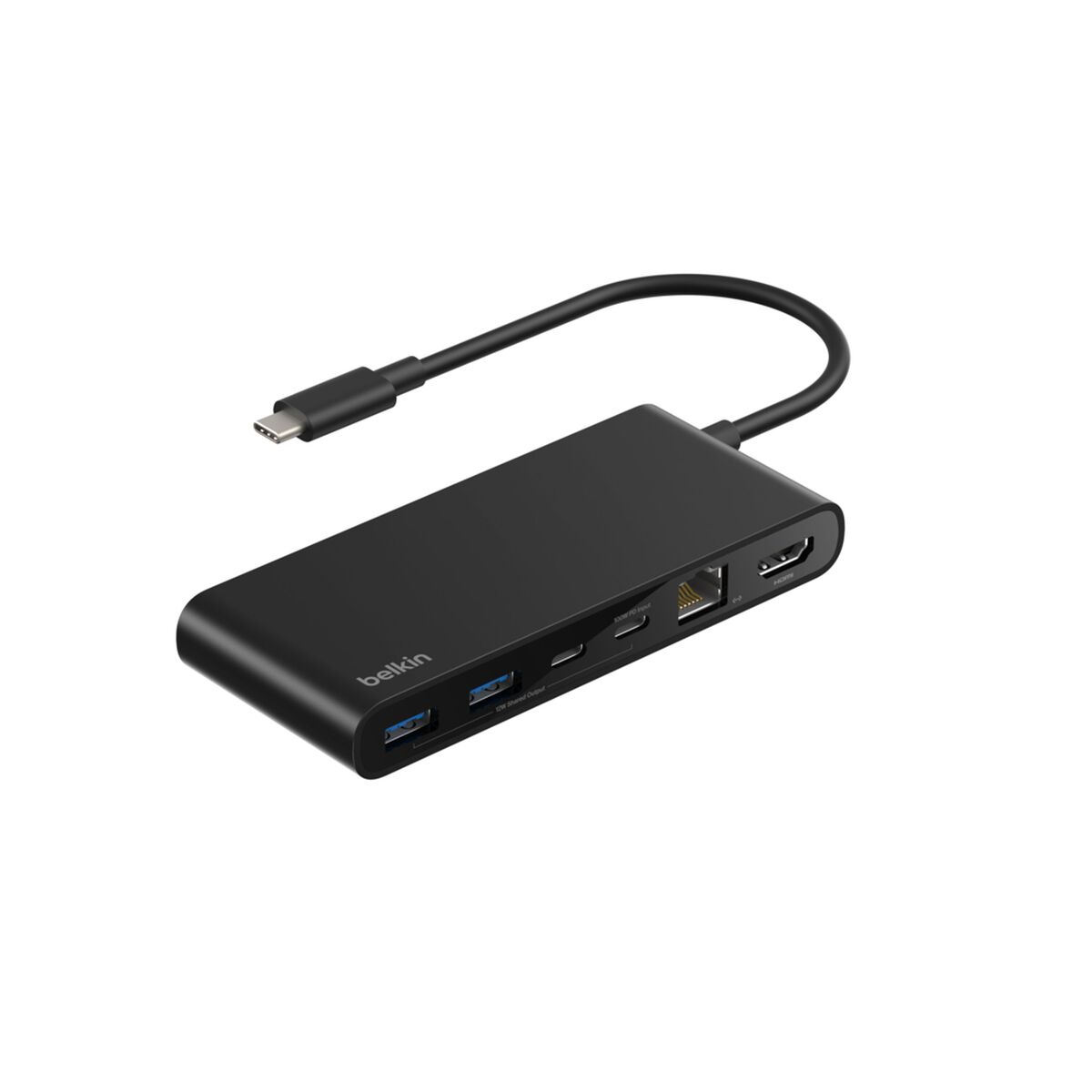 Belkin Connect 8-in-1 USB-C Hub mit Dual USB-C Ports - schwarz Belkin Connect 8-in-1 USB-C Hub mit Dual USB-C Ports - schwarz