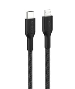 Belkin BoostCharge Pro USB-C auf Micro-USB-Kabel, schwarz