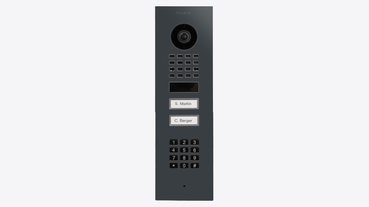 DoorBird D1102KV Keypad 2 Ruftasten Unterputz RAL7016 DoorBird D1102KV Keypad 2 Ruftasten Unterputz RAL7016