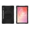 4Smarts Rugged Case Grip für Samsung Galaxy Tab S11 Ultra Der maßgeschneiderte Bildschirmschutz wurde speziell für dein Samsung Galaxy Tab S10 Lite / S9 FE / S9 / S8 / S7 entwickelt. Es passt perfekt und schützt deine Investition, indem es die Lebensdauer deines Tablet verlängert. Das Panzerglas ist so konzipiert, dass es auch die Frontkamera optimal schützt, ohne die Bildqualität zu beeinträchtigen. Außerdem bleibt die Gesichtserkennung voll funktionsfähig und alle Tasten und Funktionen deines Geräts sind uneingeschränkt nutzbar. Der Displayschutz bietet nicht nur optimalen Schutz für dein Samsung Galaxy Tab S10 Lite / S9 FE / S9 / S8 / S7, sondern garantiert auch die uneingeschränkte Nutzung des Touchscreens. Trotz seiner Robustheit bleibt der Displayschutz mit einer Transparenz von 99,99 % nahezu unsichtbar und beeinträchtigt die Bildqualität nicht. Gleichzeitig bleibt der Touchscreen voll reaktionsfähig, so dass du dein Gerät wie gewohnt bedienen kannst. Das Samsung Galaxy Tab S10 Lite / S9 FE / S9 / S8 / S7 Tablet Schutzglas steht für hochwertige und langlebige Qualität, die dein Tablet optimal schützt. Mit einem Härtegrad von mindestens 9H bietet es einen extrem hohen Schutz vor Kratzern und Stößen. Selbst bei einem Sturz ist dein Gerät sicher, denn das Schutzglas kann den Aufprall abfangen und so Schäden am Display selbst verhindern. Das Schutzglas ist optimal auf die verschiedenen Schutzhüllen abgestimmt. Es fügt sich nahtlos in das Design deines Tablet ein und lässt sich problemlos mit jeder Hülle kombinieren. Diese vollständige Kompatibilität und Flexibilität ermöglicht es dir, dein Gerät zu personalisieren, ohne die Schutzfunktionen zu beeinträchtigen.