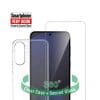 4Smarts 360° Protection Set für Samsung Galaxy A37 5G Hochwertige Materialien für zuverlässigen Basic-Schutz vor Kratzern und Stößen. Durch die Kombination von hochwertigen Materialien bietet diese Hülle optimalen Schutz für dein Gerät. Der Rahmen aus flexiblem thermoplastischem Polyurethan schützt die Kanten deines Smartphones zuverlässig vor Stößen und Erschütterungen. Zusätzlich bewahrt widerstandsfähiges gehärtetes Polycarbonat die empfindliche Rückseite deine Smartphones vor Kratzern und verhindert Beschädigungen bei Stürzen oder unabsichtlichem Fallenlassen. Die Hülle ist so konzipiert, dass sie sogar wiederholte Stürze übersteht, ohne zu brechen. Integrierte Aufpralldämpfer absorbieren Stürze und Erschütterungen Dank der integrierten Stoßabsorber kannst du dich darauf verlassen, dass dein Smartphone bei unvorhergesehenen Stößen oder Erschütterungen optimal geschützt ist. Egal ob es dir aus der Hand oder vom Tisch fällt oder in deiner Tasche hin und her geworfen wird. Das Dämpfungssystem absorbiert die auftretende Energie beim Aufprall und schützt so die empfindlichen Ecken deines Smartphones zuverlässig vor Beschädigungen. Erhöhter Rand für verbesserten Kantenschutz und angenehme Haptik. Das durchdachte Design mit den erhöhten Rändern schützt die Seiten des Displays vor Kratzern und Absplitterungen, die bei einem Sturz oder bei einem Aufprall auf eine harte Oberfläche auftreten können. Außerdem verbessert es die Haptik, damit das Gerät besser in der Hand liegt. Das 4smarts Ibiza Case bietet deinem Smartphone optimalen Kantenschutz und mehr Komfort beim Halten. Perfekte Passform und einfache Handhabung. Die 4smarts Ibiza Silikonschutzhülle ist perfekt auf dein Smartphone abgestimmt. Die passgenauen Aussparungen ermöglichen einen problemlosen Zugang zu den Anschlüssen deines Gerätes. Egal, ob du dein Handy aufladen, Musik hören oder telefonieren möchtest - die Hülle ermöglicht einen schnellen und einfachen Zugriff auf alle wichtigen Ports. Sie lässt sich schnell und einfach am Smartphone befestigen, sitzt fest