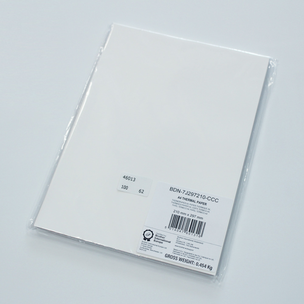 Brother Premium A4 Thermo-Papier 100 Blatt Brother Premium A4 Thermo-Papier 100 Blatt