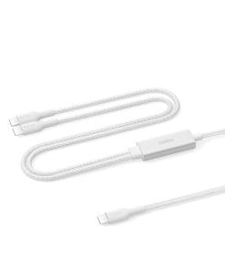 Belkin BoostCharge Pro 140W Dual USB-C Kabel, 1,5m, weiss