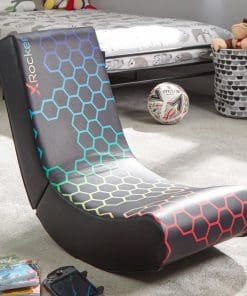 XROCKER Gaming Bodensessel VIDEO ROCKER schwarz-neon/klapp