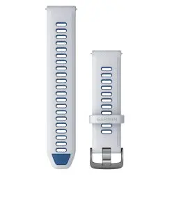 Garmin Schnellwechsel-Silikon-Armband 22 mm Weiss/Dunkelblau