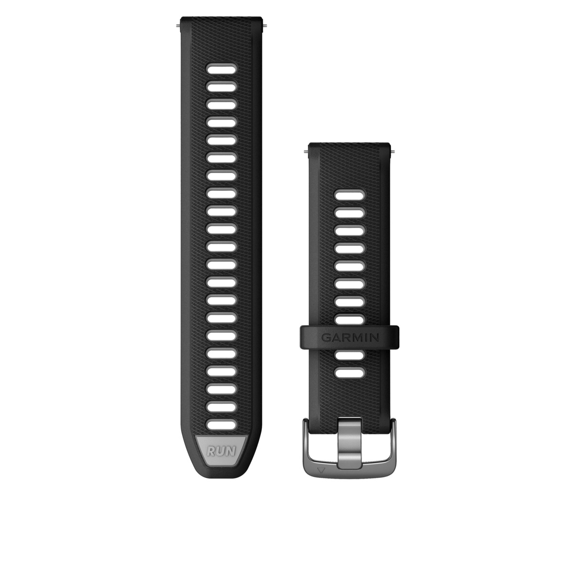 Garmin Schnellwechsel-Silikon-Armband 22 mm Schwarz/Hellgrau Garmin Schnellwechsel-Silikon-Armband 22 mm Schwarz/Hellgrau