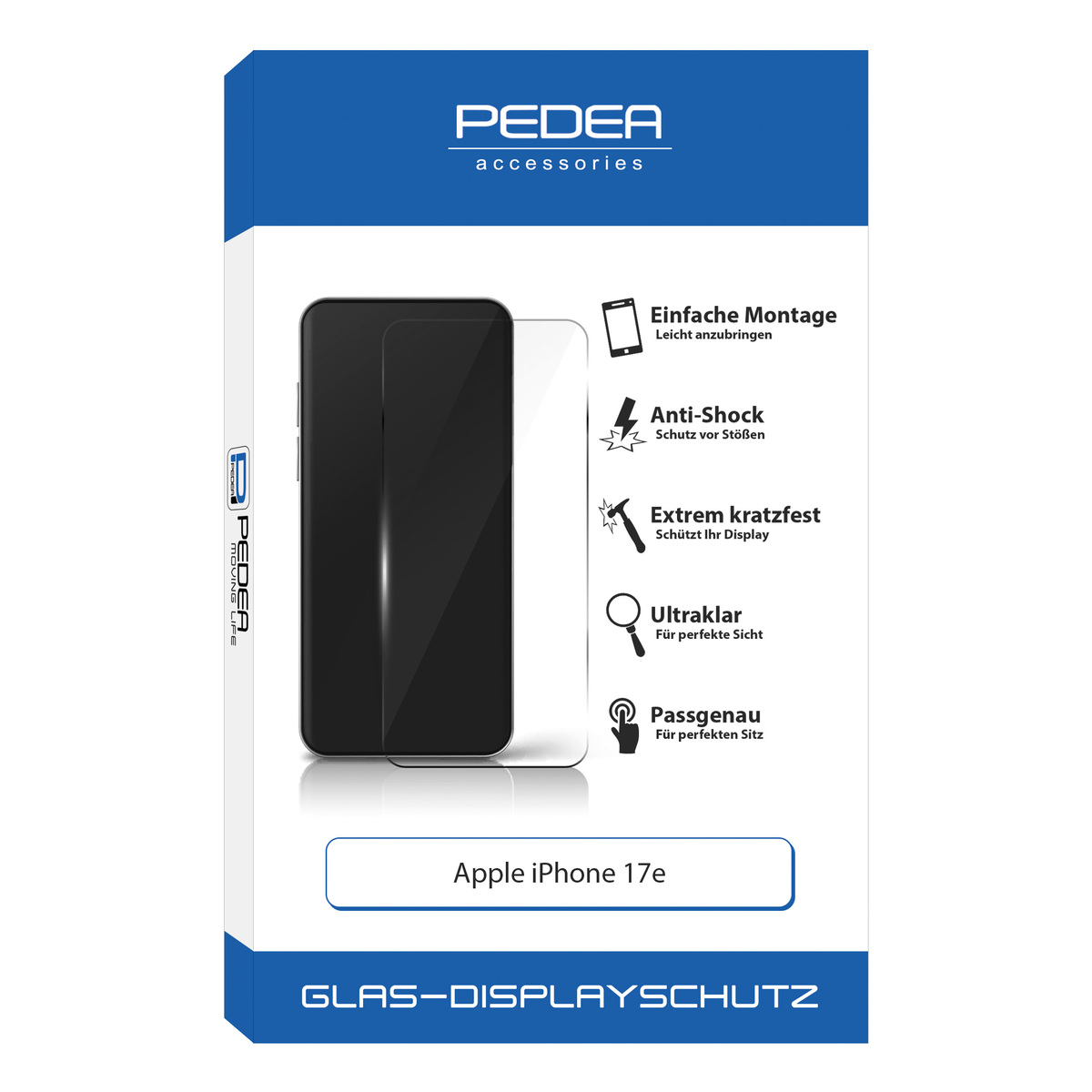 PEDEA Display-Schutzglas für Apple iPhone 17e PEDEA Display-Schutzglas für Apple iPhone 17e