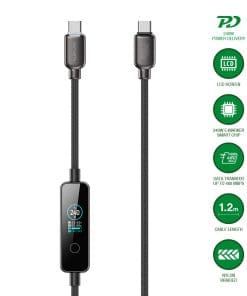 4smarts USB-C Kabel ScreenCord 240W 1,2m, schwarz