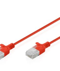 DIGITUS CAT 6 U-UTP Slim Patchkabel, 1,5 m, Rot
