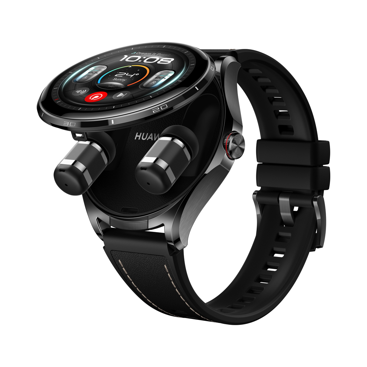 HUAWEI WATCH Buds 2 (Libra-B19L) Black Leather Composite strap HUAWEI WATCH Buds 2 (Libra-B19L) Black Leather Composite strap