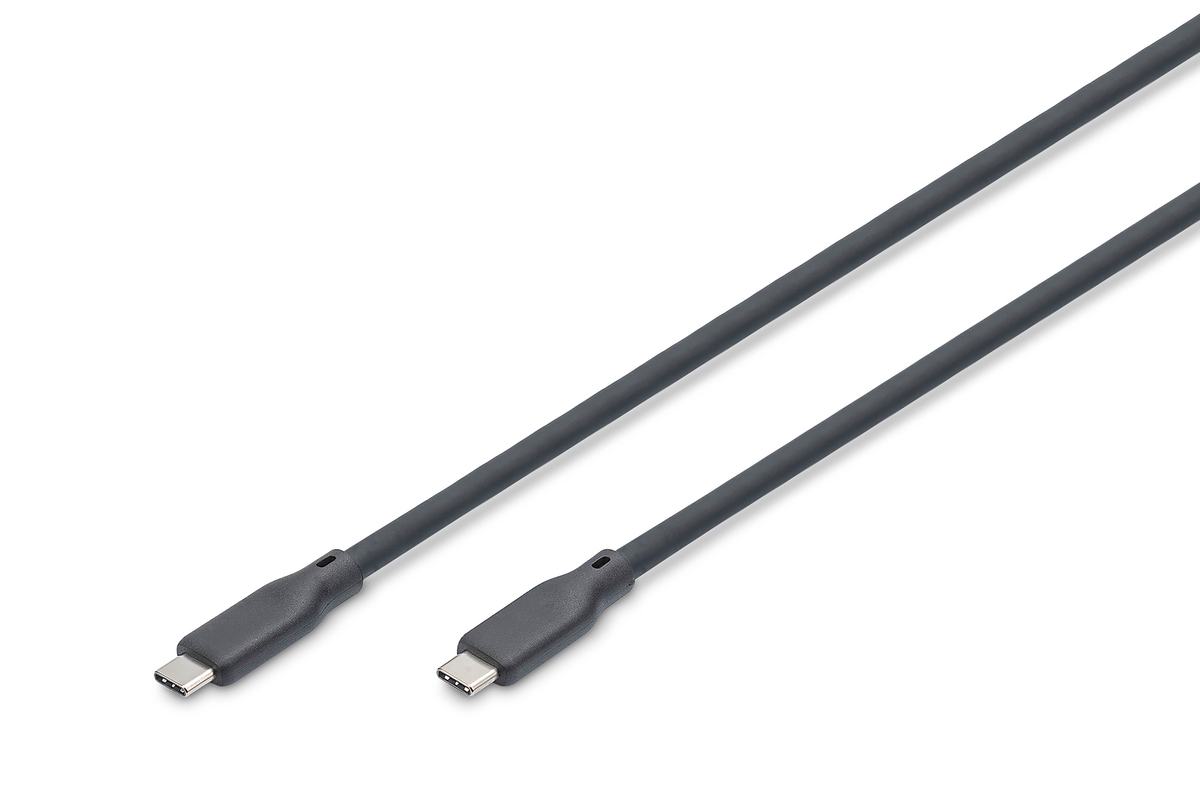 DIGITUS USB Silikon Kabel, USB4 V 2.0, USB 80Gbps, 0,5m, schw. DIGITUS USB Silikon Kabel, USB4 V 2.0, USB 80Gbps, 0,5m, schw.