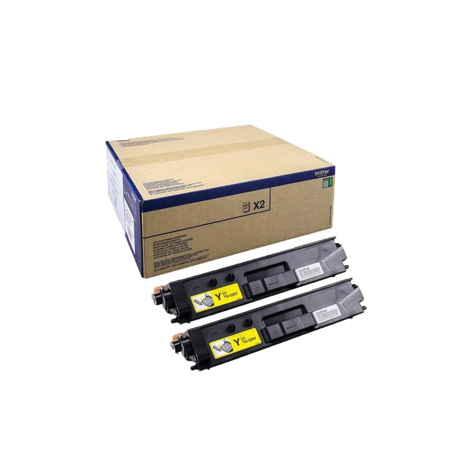 Brother Toner TN-329YTWIN Gelb Twin Pack (2x TN-329Y) Brother Toner TN-329YTWIN Gelb Twin Pack (2x TN-329Y)