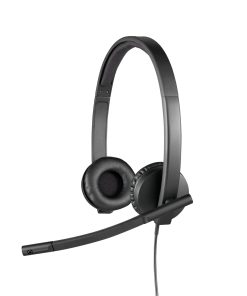 Logitech H570e Stereo Headset, Teams, Schwarz