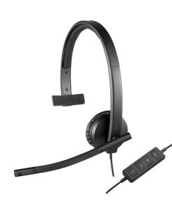 Logitech H570e Mono Headset, Teams, Mono, USB-A,  Schwarz