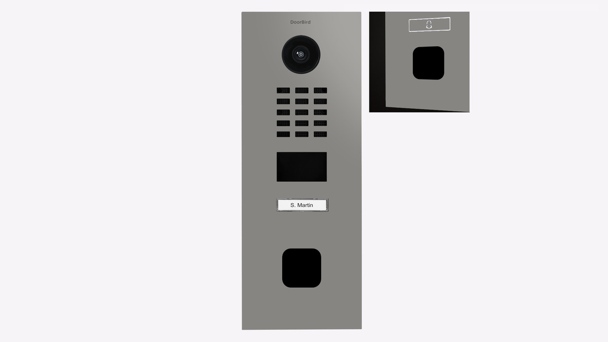 DoorBird D2101FV EKEY IP Video Türstation RAL 9007 DoorBird D2101FV EKEY IP Video Türstation RAL 9007