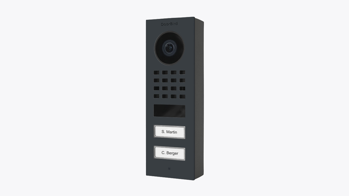 DoorBird D1102V IP Vid. Türst.2 Ruftasten Aufputz RAL7016 DoorBird D1102V IP Vid. Türst.2 Ruftasten Aufputz RAL7016