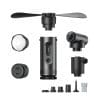 4smarts Outdoor SnapKit Set Elements Entfache Grillkohle und Lagerfeuer schneller, entferne Staub aus schwer erreichbaren Bereichen oder reinige Equipment im Handumdrehen. Der leistungsstarke JetFan liefert einen gezielten Luftstrom im kompakten Format – ideal für Camping, Werkstatt, Auto und Haushalt. Wähle zwischen fünf Stufen im Standard- und Turbo-Modus – von leichter Brise bis kraftvollem Luftstrom. Leicht und handlich passt der JetFan in jede Tasche. So bist du überall bestens ausgerüstet.